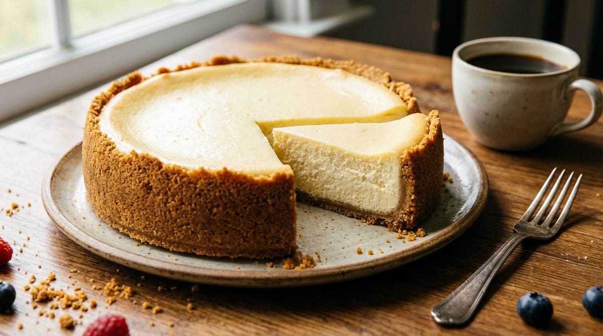 Classic New York Cheesecake with Graham Cracker Crust