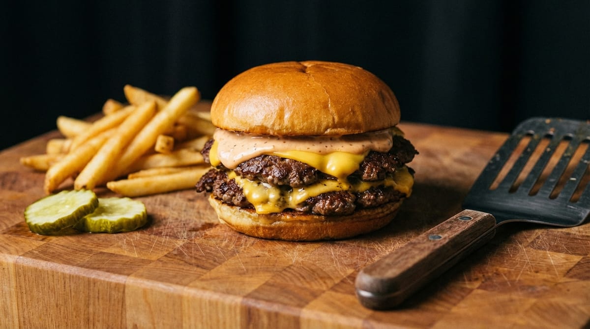 Classic Smash Burgers with American Cheese and Special Sauce