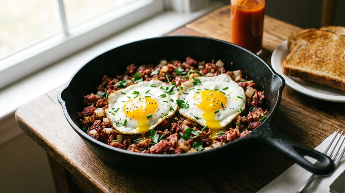 Corned Beef Hash with Over-Easy Eggs: A Complete Guide