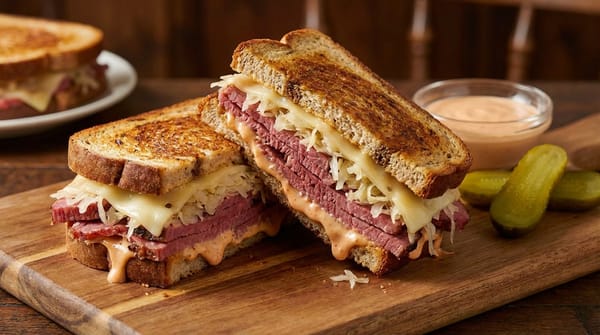 Classic Reuben with Corned Beef and Russian Dressing